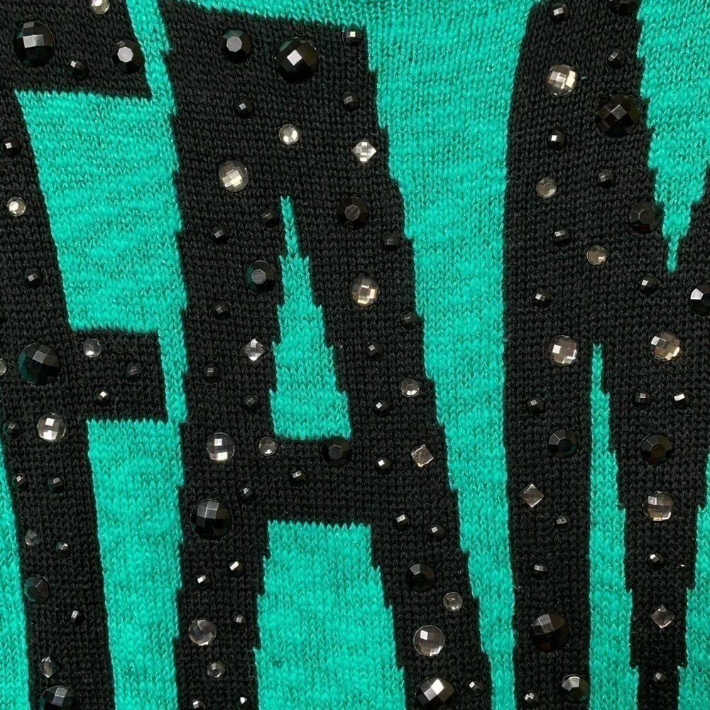 NWOT Justice Teal Famous Sweater Size 14